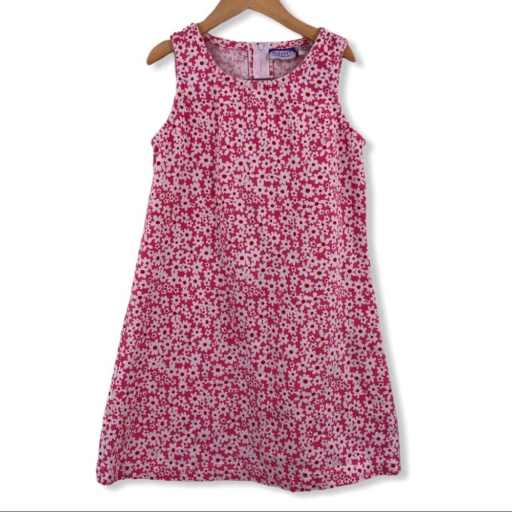 Old Navy‎ pink floral sleeveless dress 10/11